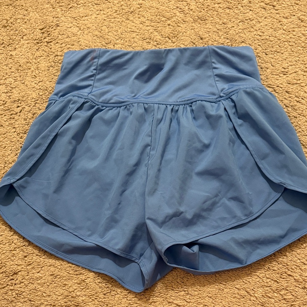 Love Tree Women's Sky Blue Athletic Shorts